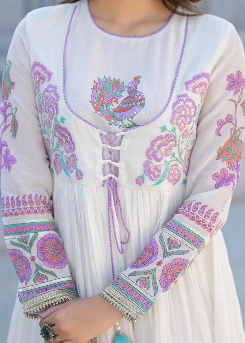 Tanyaa P 272 Fancy Cotton Anarkali Kurti With Bottom Dupatta Orders In India