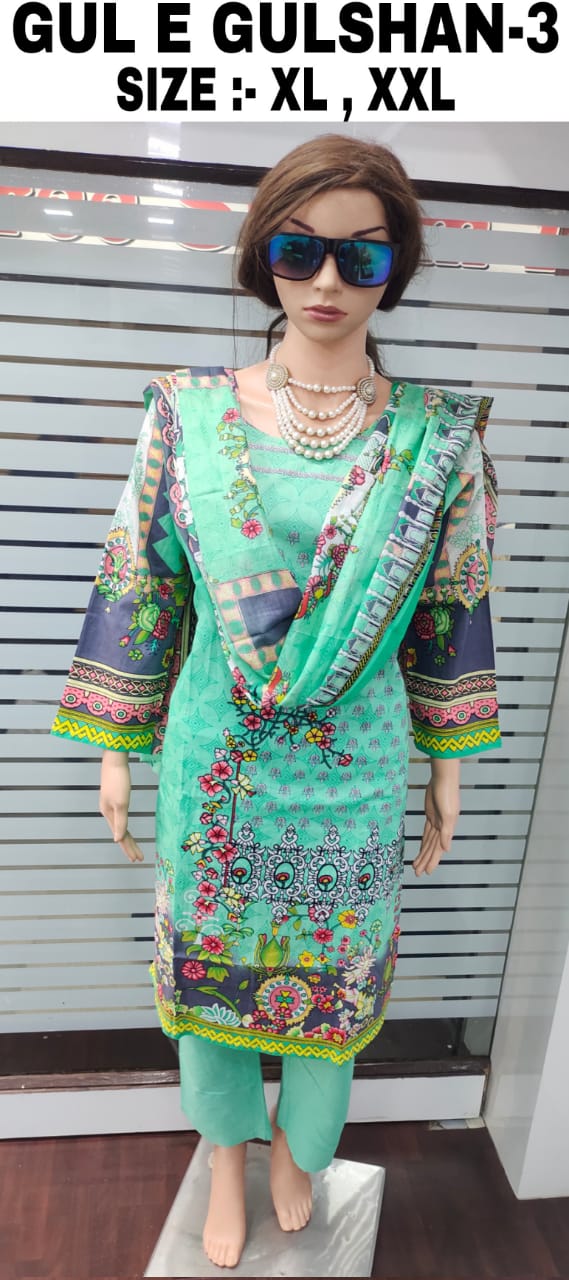 Gul E Gulshan 3Latest Fancy Designer Casual Wear Lawn Cotton Printed Readymade Suit Collection
