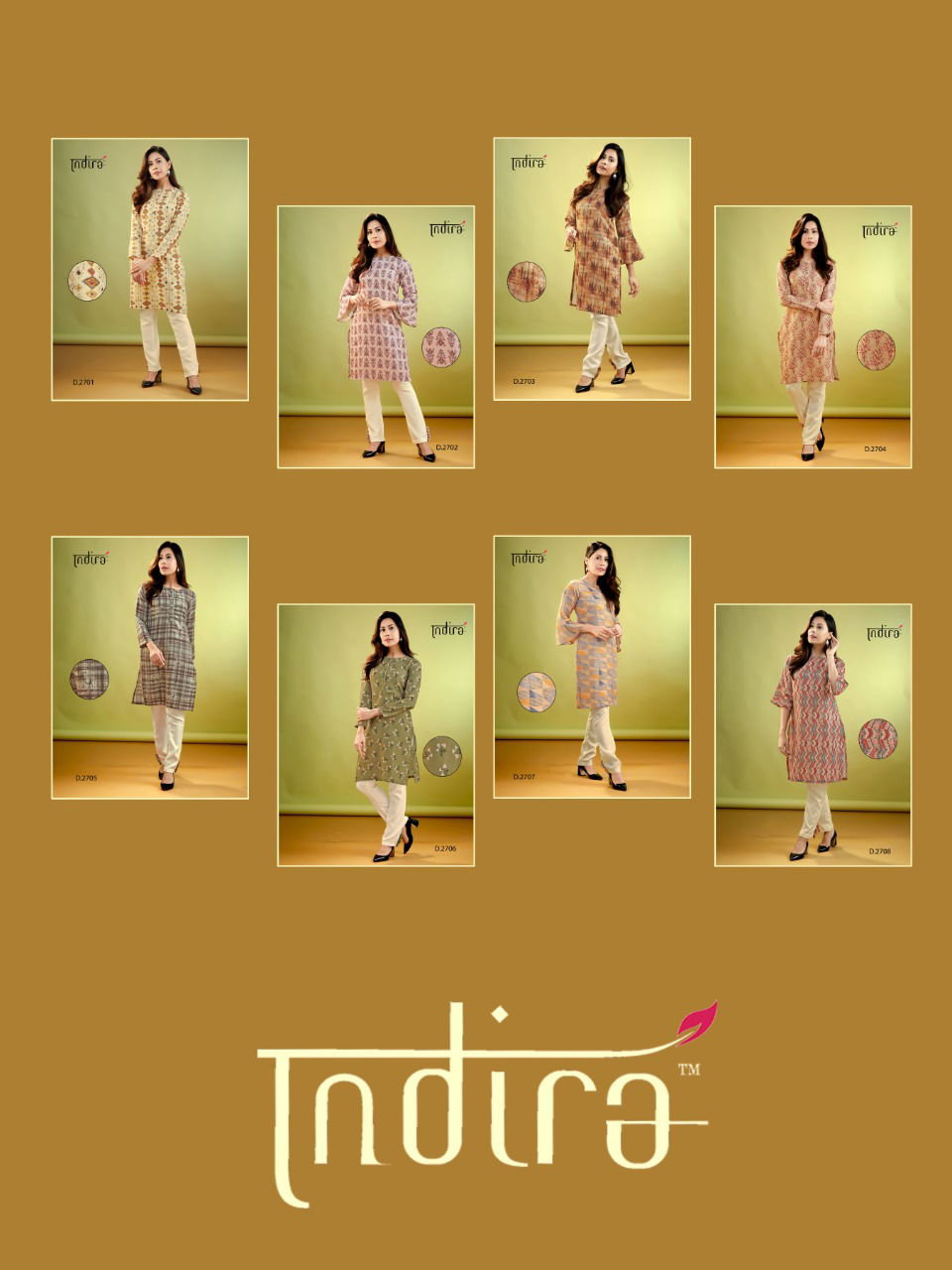 Indira Sharad Designer Party Wear kurti Collection with Pant at wholesale Price