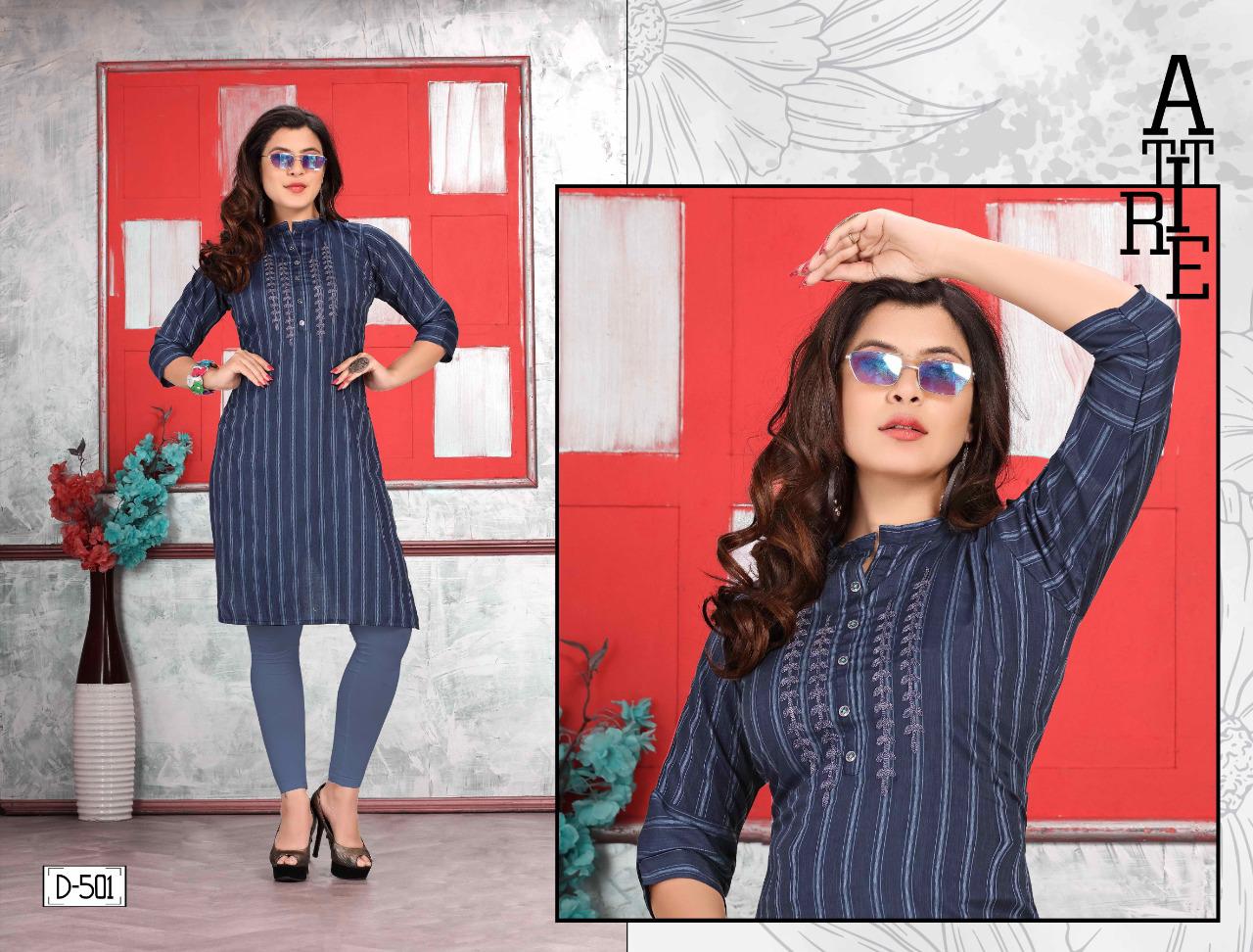 Trendy Divine Latest Fancy Regular Wear Straight Designer Rayon Kurtis Collection
