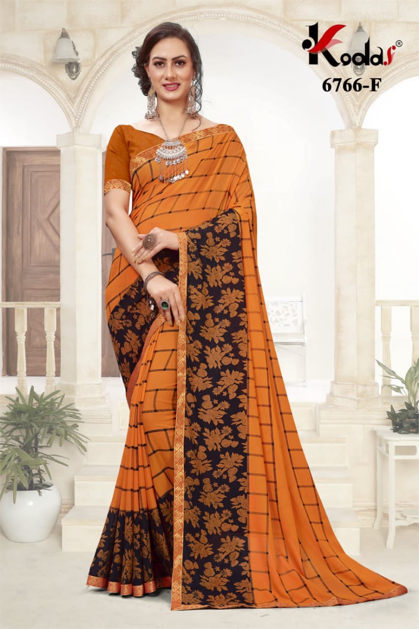 Vodka 4 Latest Fancy Designer Regular Wear Rennial Printed Sarees Collection
