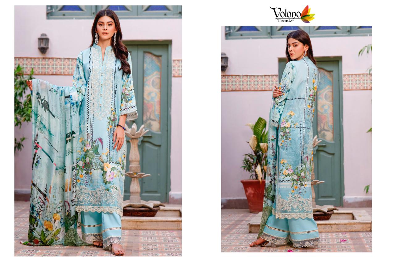 Volono Firdous 11 Latest Fancy Casual Wear Pure Cotton Pakistani Salwar Kameez Collection
