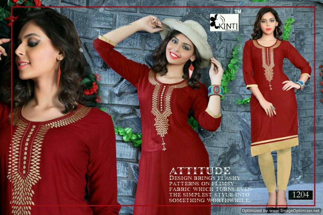 Kinti-Karishma Latest Fancy Ethnic Wear Fancy Kurti collection
 