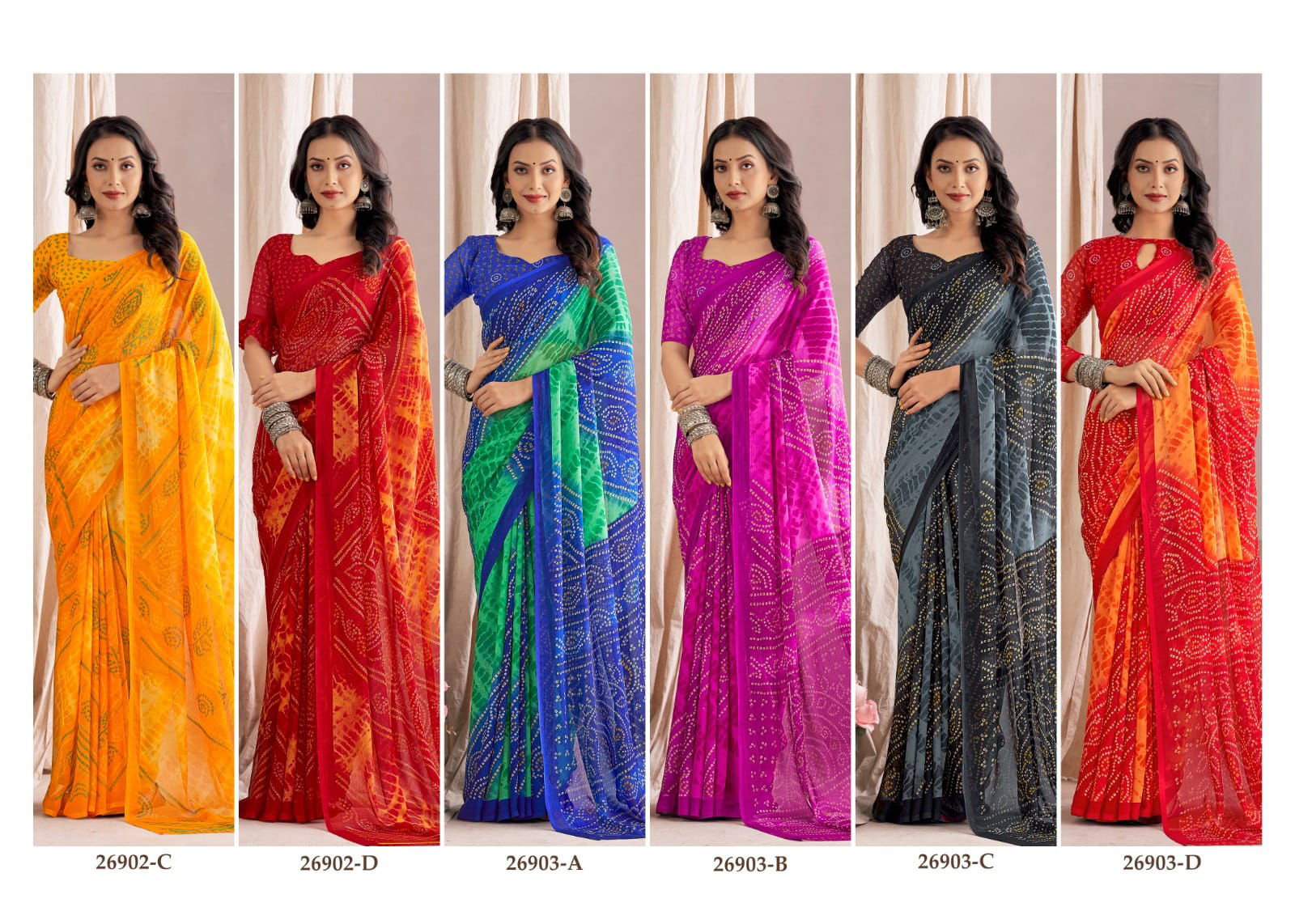 Star Chiffon 137 By Ruchi Bandhani Printed Daily Wear Sarees Catalog
