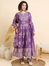 AV Viscose Printed Anarkali Kurti With Bottom Dupatta Online Wholesale