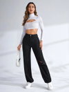 Vivda Wide Leg Ripped Jeans Wholesale Market in Surat With Price
