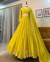 Dc L06 Faux Georgette Embroidered Party Wear Lehenga Choli Catalog