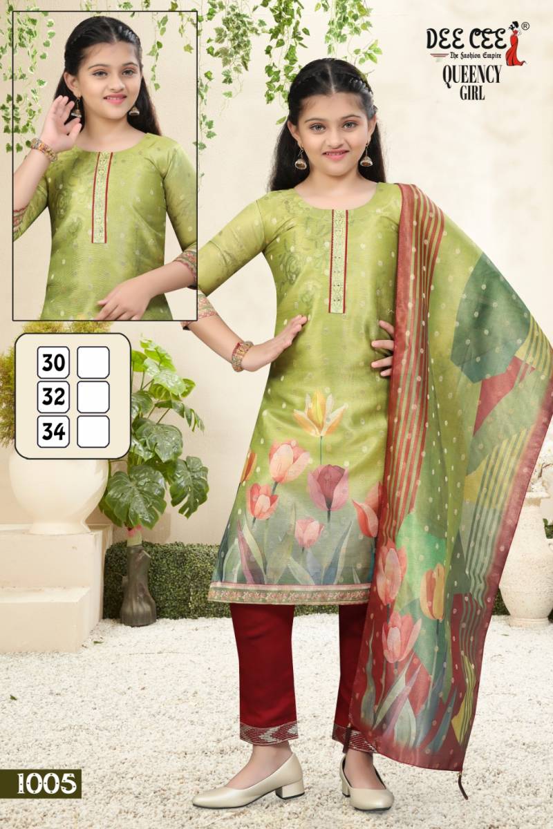 Queency Girl By Deecee Digital Printed Kurti Bottom With Dupatta Wholesale Clothing Suppliers In India