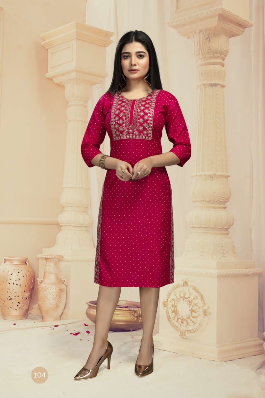 Beauty Queen Muskan 2 Casual Daily Wear Rayon Designer Kurti Collection