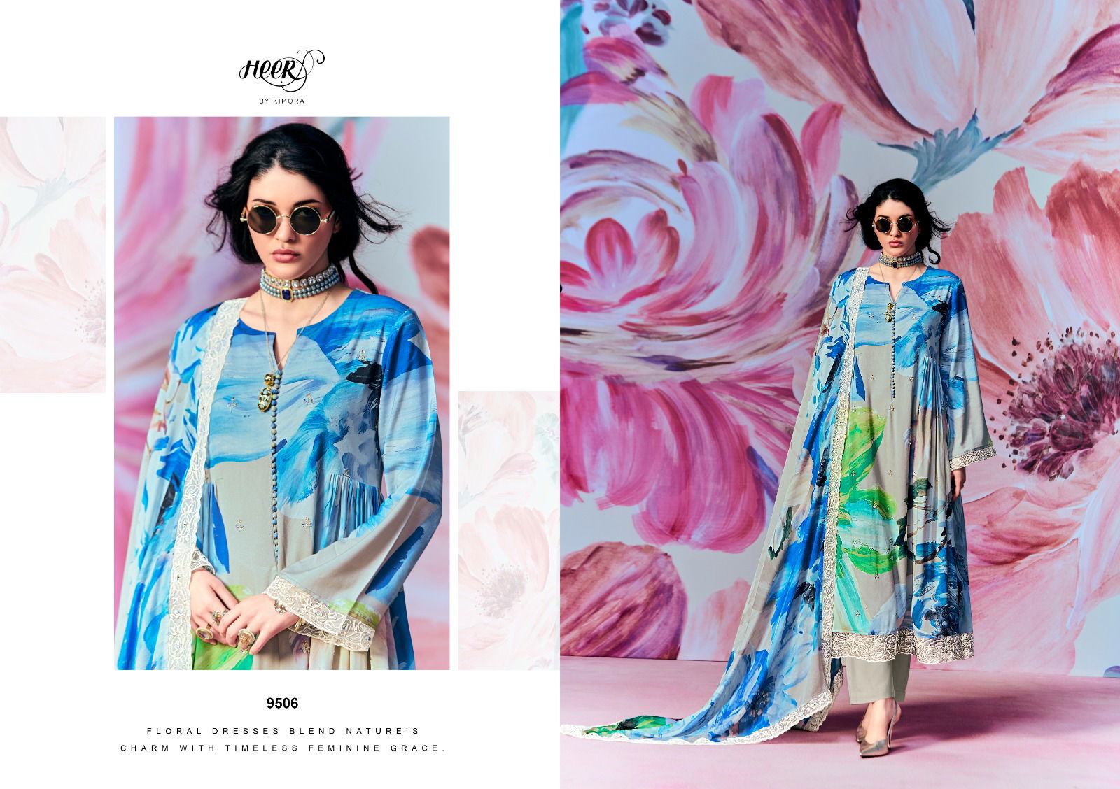 Super Star By Kimora Heer Muslin Digital Printed Salwar Suits Suppliers In India