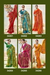 Vyanjana Vol 15 By Vallabhi Shimmer Georgette Printed Saree Wholesalers In Surat