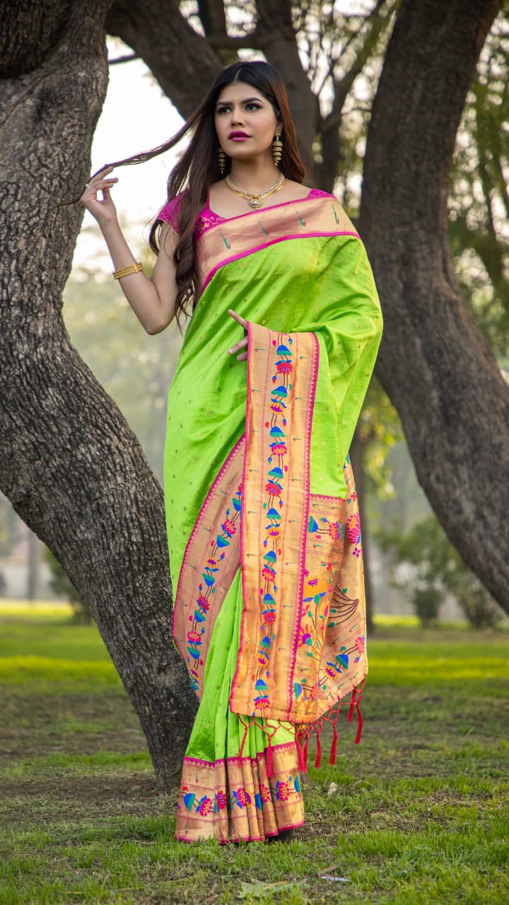Rajyog Pathani Latest Collection fancy Festive Wear Heavy Soft Silk Saree 
