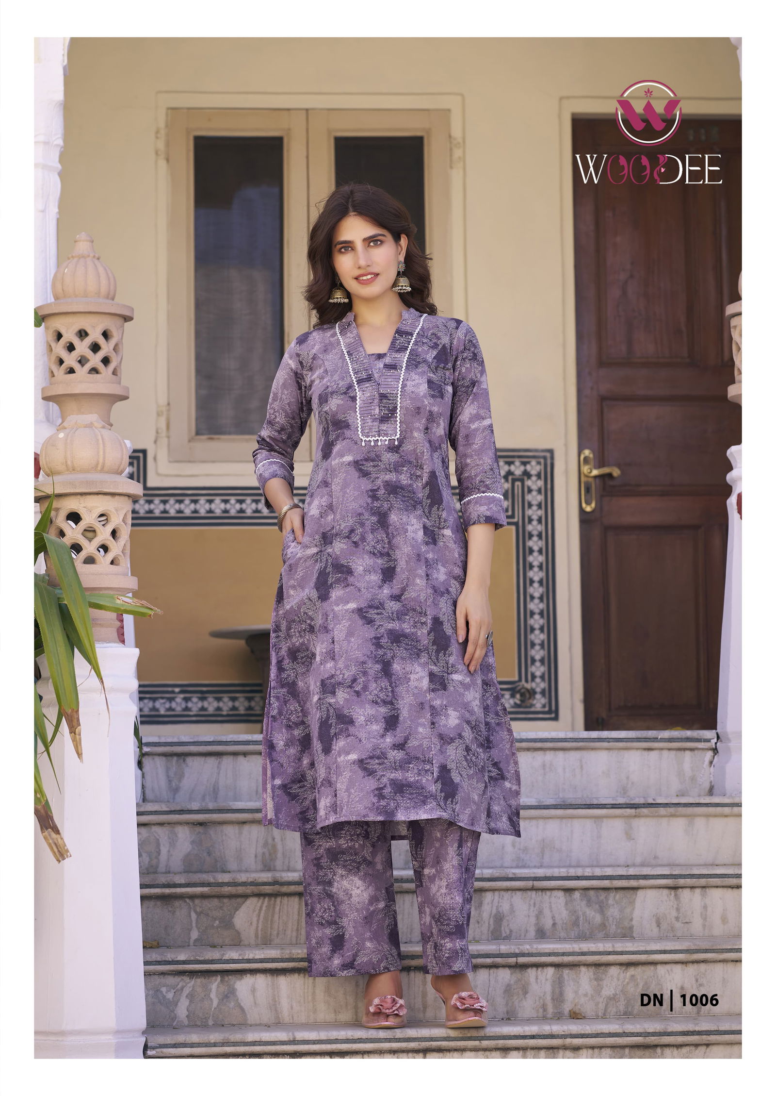 Aneri By Woodee Cotton Printed Kurti With Bottom Suppliers In India