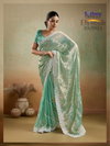Elyseah By Sethnic Velvet Chiffon Embroidery Wholesale Designer Saree In India