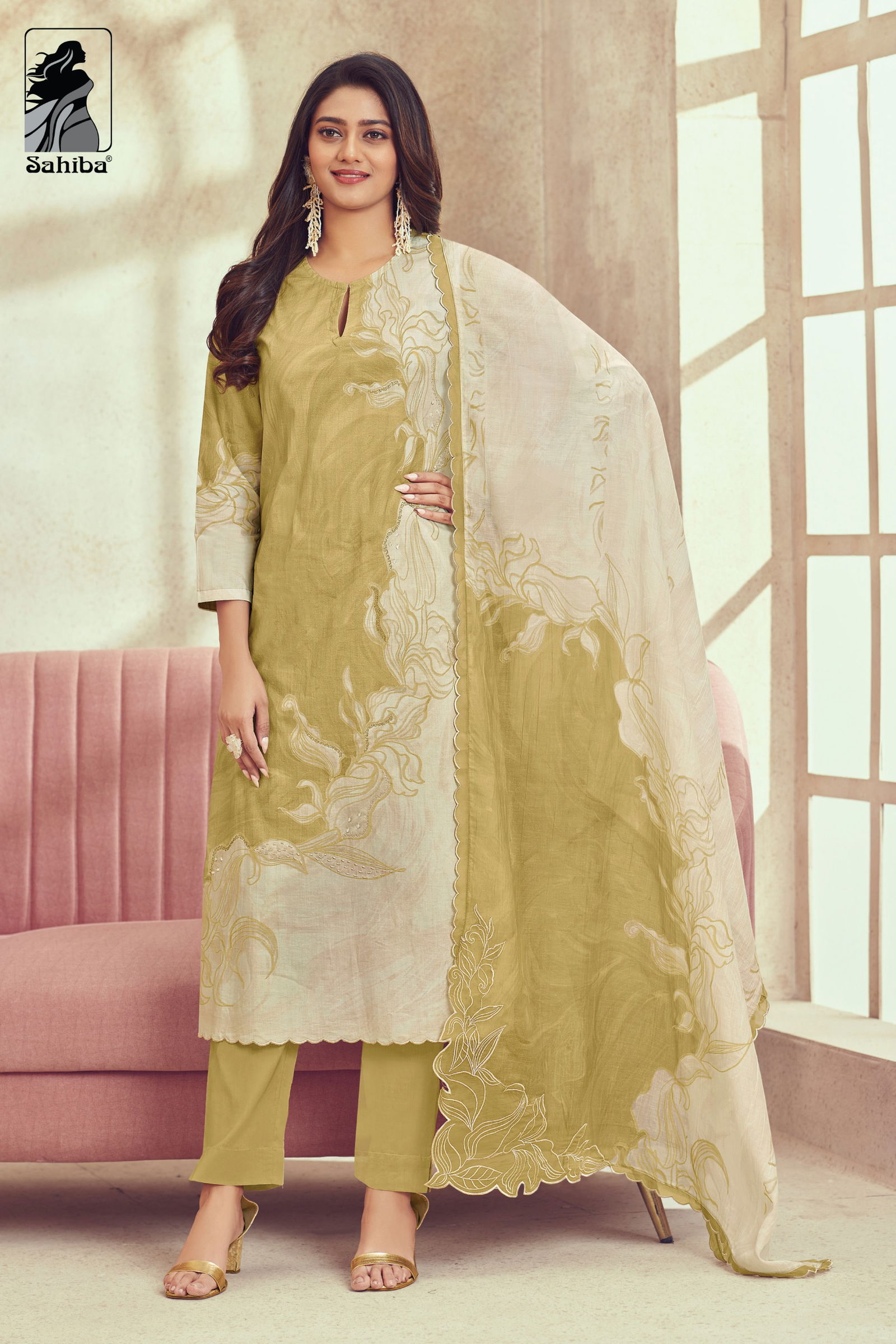 Divyana By Sahiba Lawn Cotton Digital Printed Dress Material Suppliers In Indoa