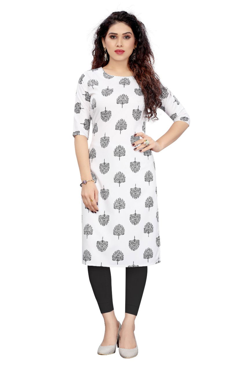 D 31 Daily Wear Crepe Printed  Kurtis Catalog
