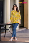 Baby Vol 2 By Tips Tops Fancy Embroidery Reyon Printed Western Ladies Top Surat Wholesale Market