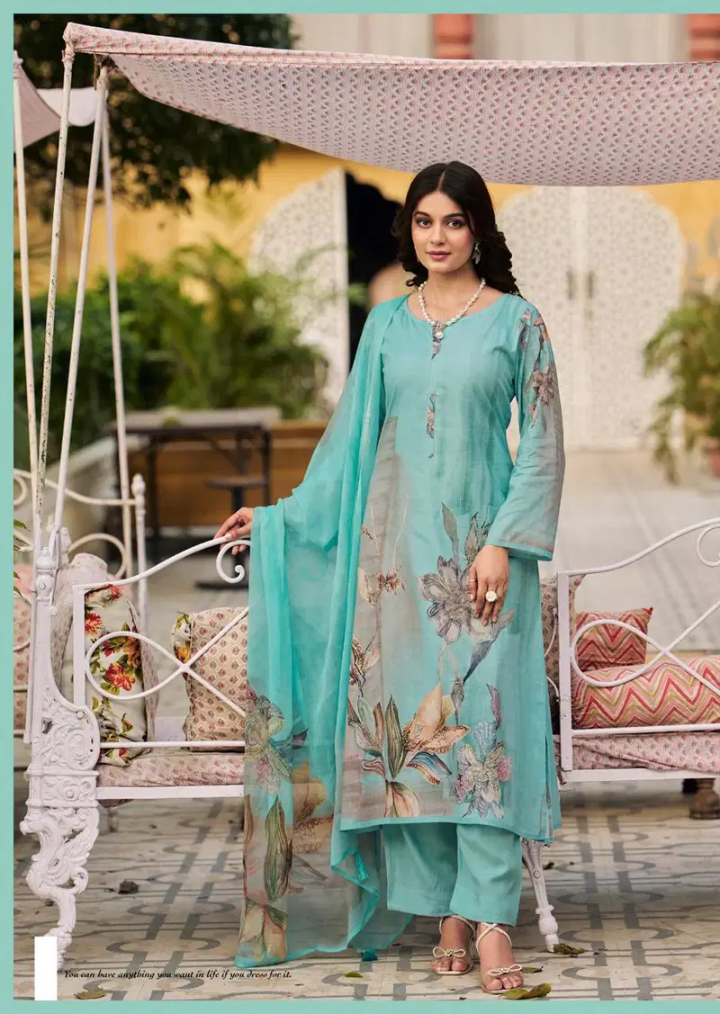 Floris By Prm Lawn Cotton Digital Printed Dress Material Orders In India