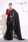 Black Berry By Kala Jamun Fancy Satin Party Wear Saree Exporters In India