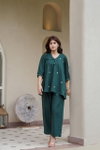 Naisha K 206 Casual Wear Cotton Embroidered Cord Sets Wholesale Market Surat