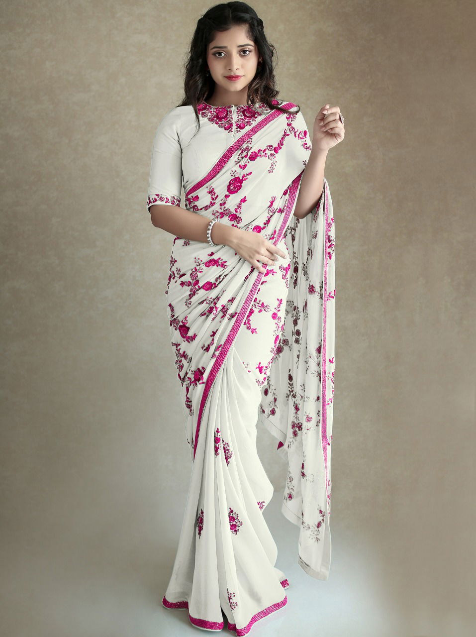 Roop Sundari 1 Latest Designer Casual Wear Party Wear Rich Look Georgette Saree Collection

