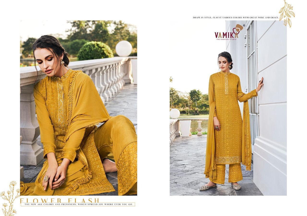 Vamika Simona Vol 2 Latest Designer Plazzo Salwar Suit Collection With Heavy Embroidery Work 