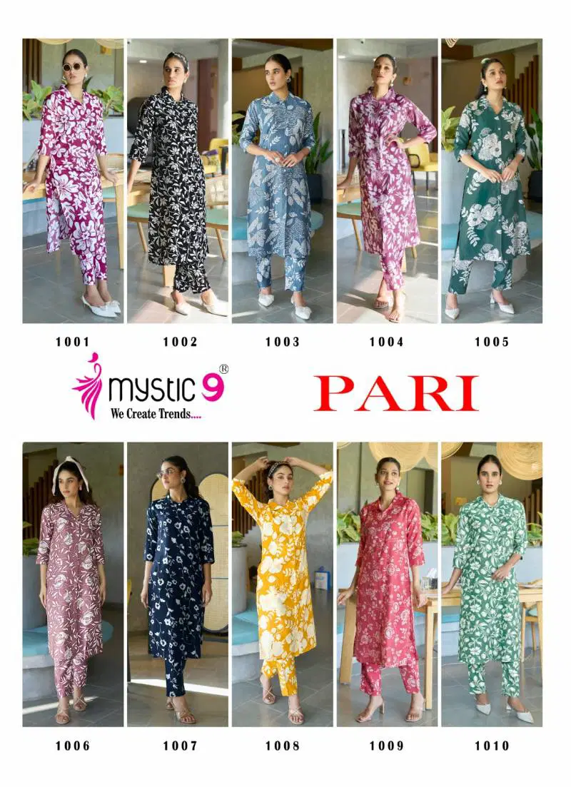 Pari Vol 1 by Mystic 9 Co Ord Set Kurti With Bottom Wholesale In India
