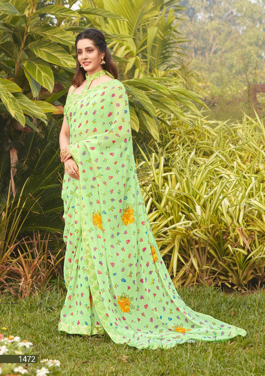 PRIYA PARIDHI  NATASHA Latest Fancy Designer Casual Wear Georgette Printed Saree Collection