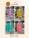 Emily By Aanchi Roman Butti Online Kurti With Bottom Dupatta Wholesale
