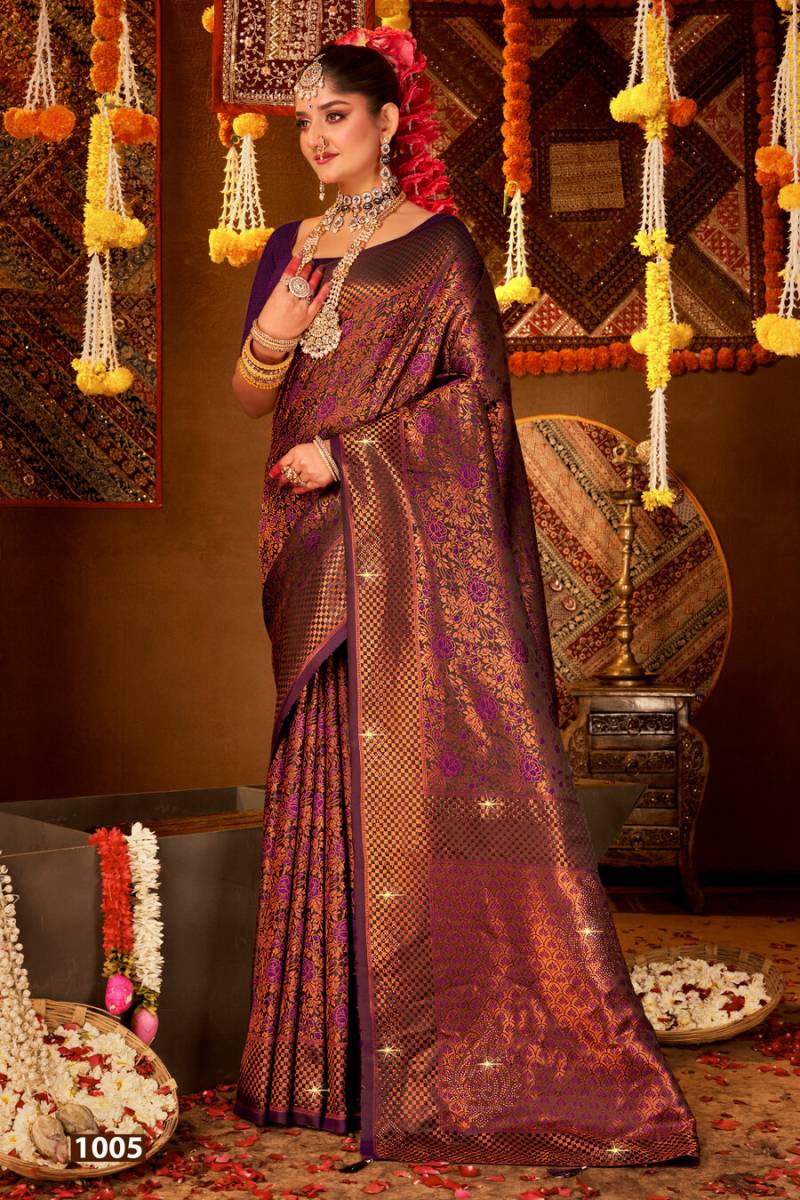Keher Silk Vol 1 By Saroj Silk With Swarovski Work Saree Wholesalers In Delhi