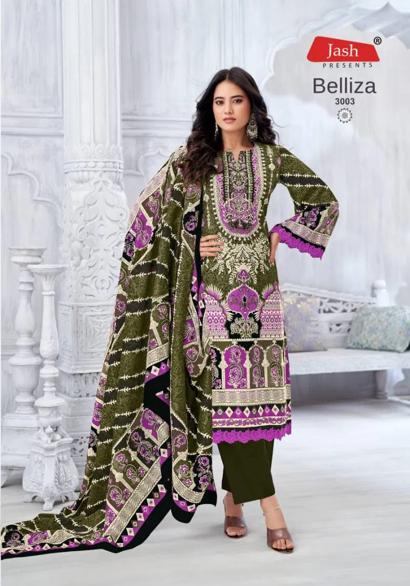 Jash Belliza Vol 3 Cotton Printed Dress Material Wholesale Market In Surat

