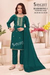 Harshini 1 By Sangeet Vichitra Silk Online Kids Girls Wear Readymade Suits Wholesale