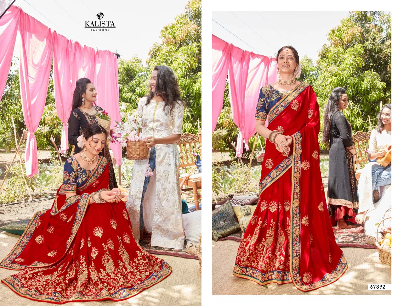 KALISTA MALLIKA VOL-3 Fancy Wedding Wear Khatli Diamond Work Heavy Saree Collection