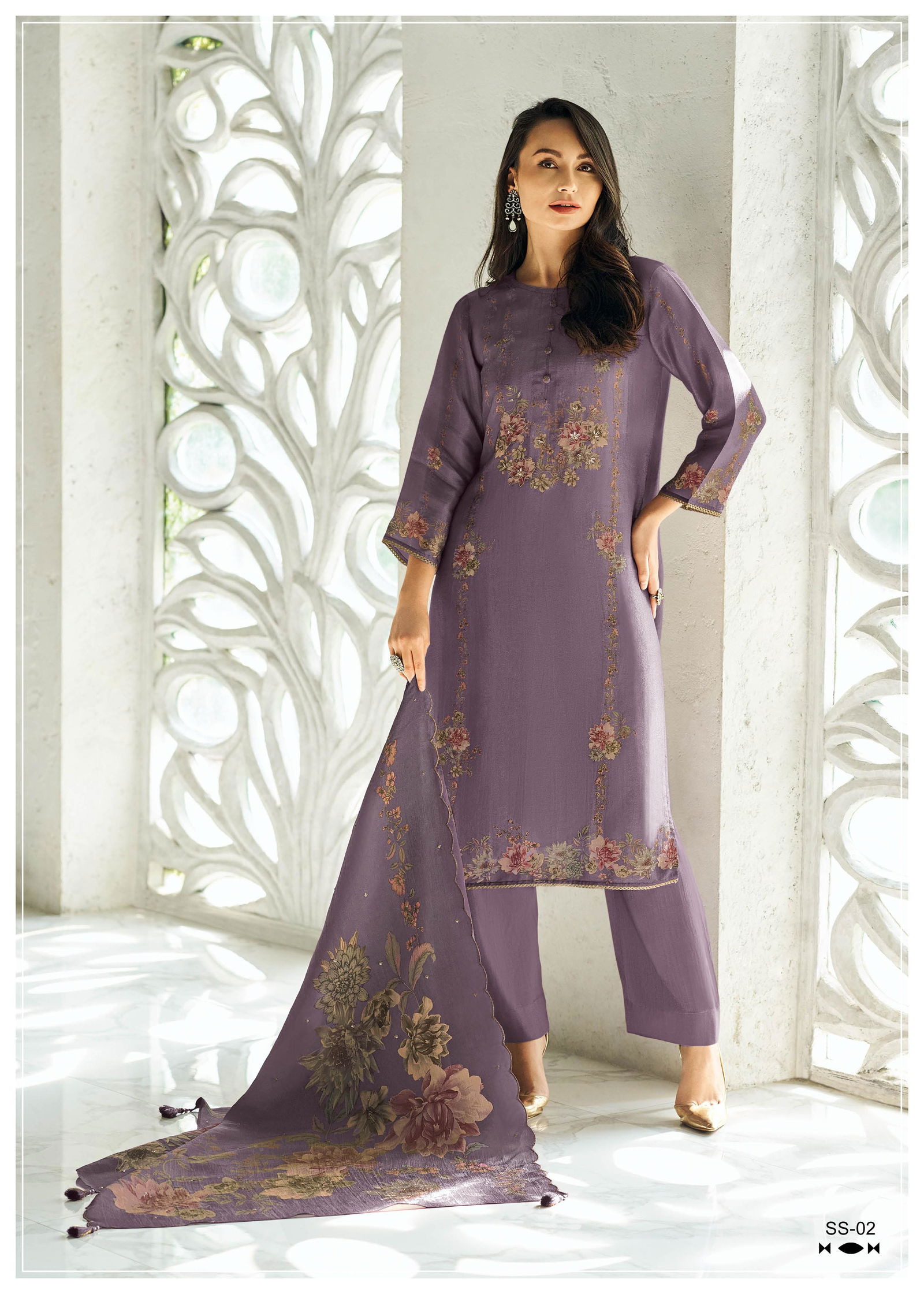 Shirish By Varsha Viscose Muslin Printed Salwar Suits Wholesale In India