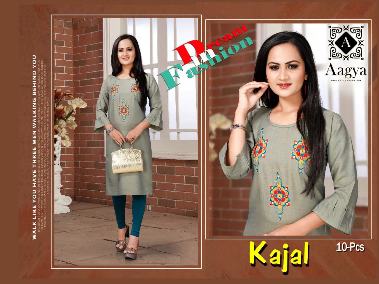 Trendy Aagya Kajal Ethnic Daily Wear Rayon Latest Designer Kurtis Collection