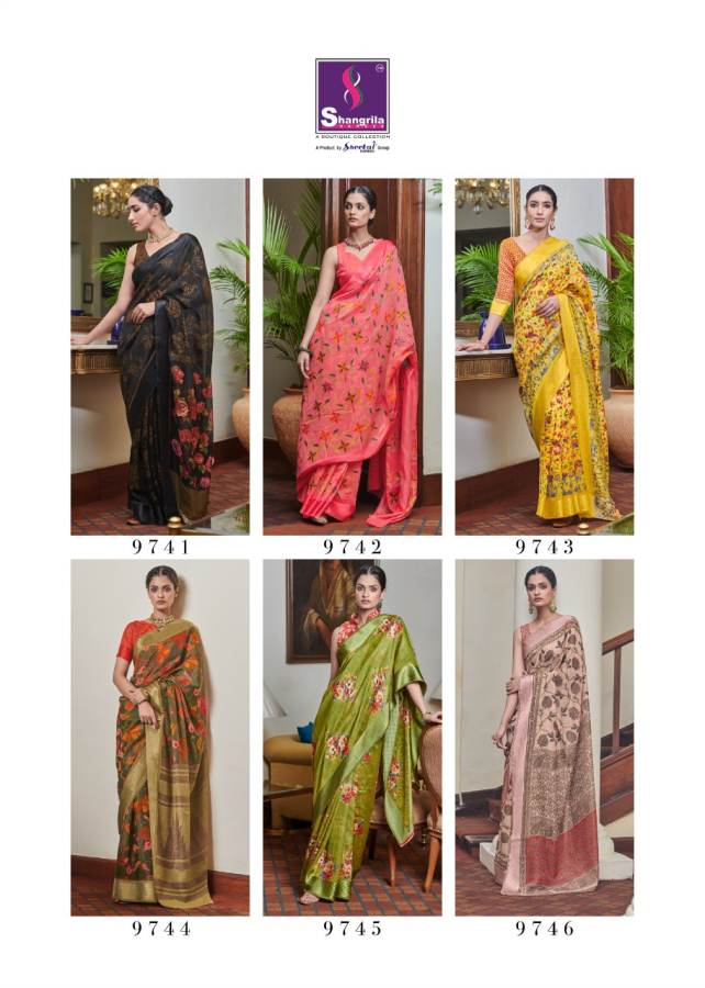 Shangrila Sophia Brasso Exclusive Designer Collection Of Brasso Saree