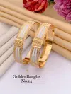 Fancy Golden Bangles Set 12 Online Wholesale