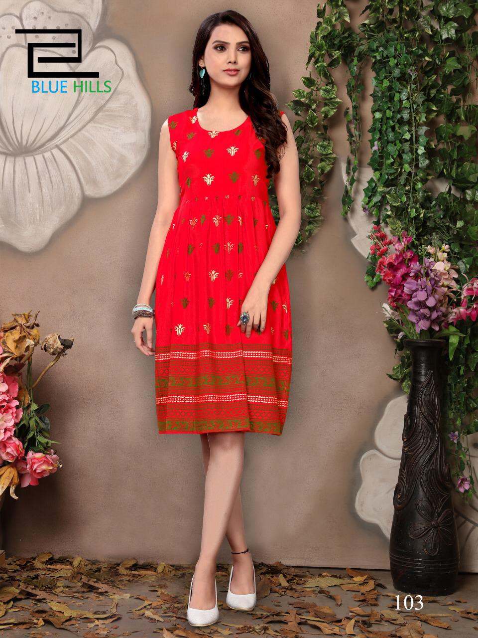 Blue Hills Short Walkway Vol 2 New Collection Of Printed Rayon Daily Wear Short Kurtis 