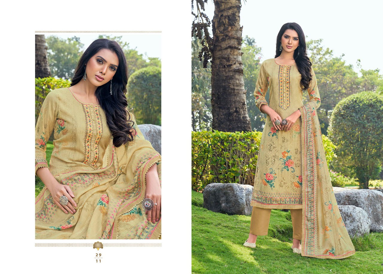 Rangoon Flower Valley Designer Festive Wear Heavy Muslin And Sequence Work With Pure Digital Print Ready Made Collection
