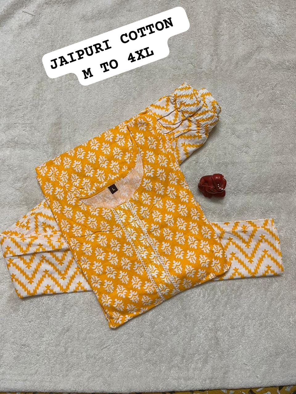 Virat Jaipuri Cotton Printed Kurti With Bottom Catalog