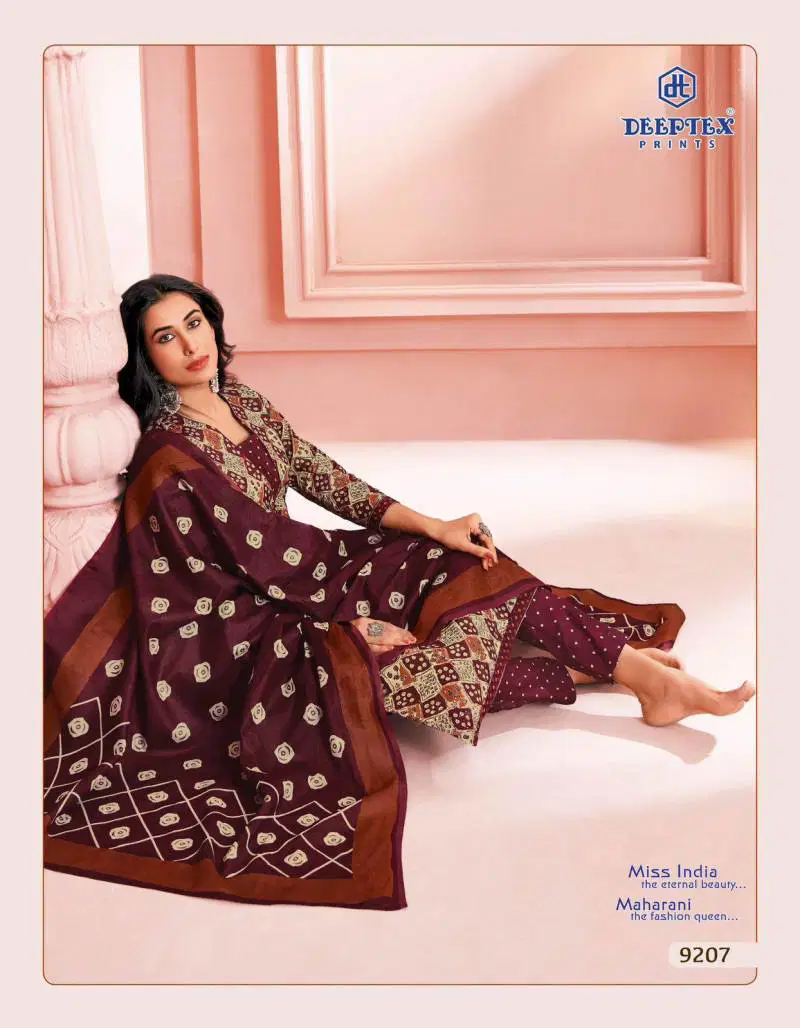 Miss India Vol 92 By Deeptex Cotton Printed Dress Material Exporters In India