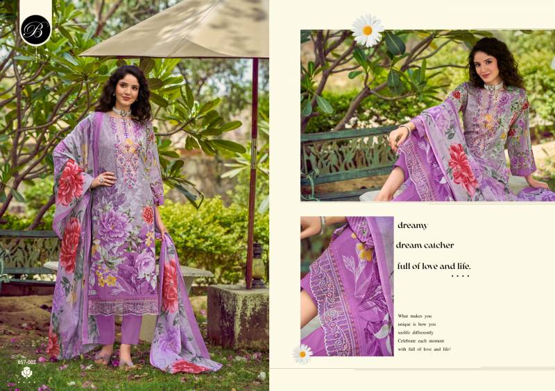 Yasmin By Belliza Cotton Digital Printed Dress Material Wholesale In India