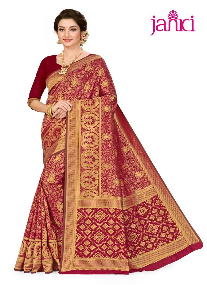 Janki Latest Designer Heavy Party Wear Wedding Silk Saree Collection 