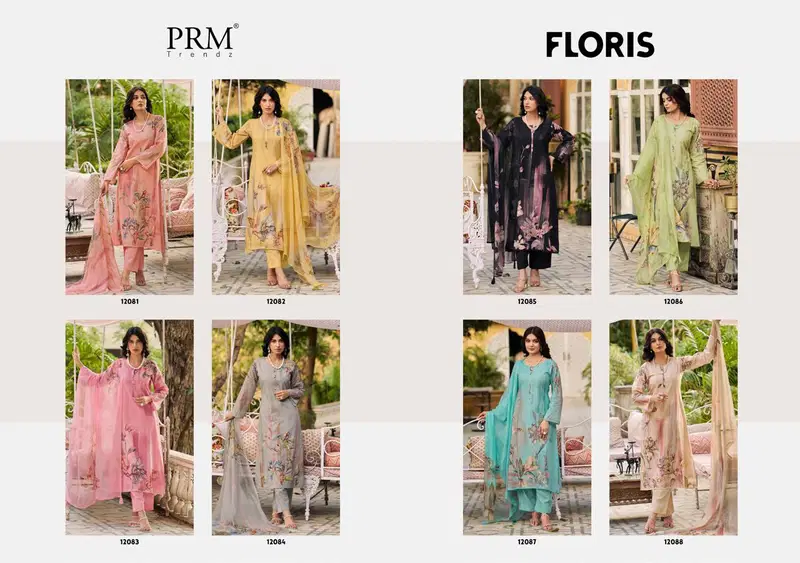 Floris By Prm Lawn Cotton Digital Printed Dress Material Orders In India