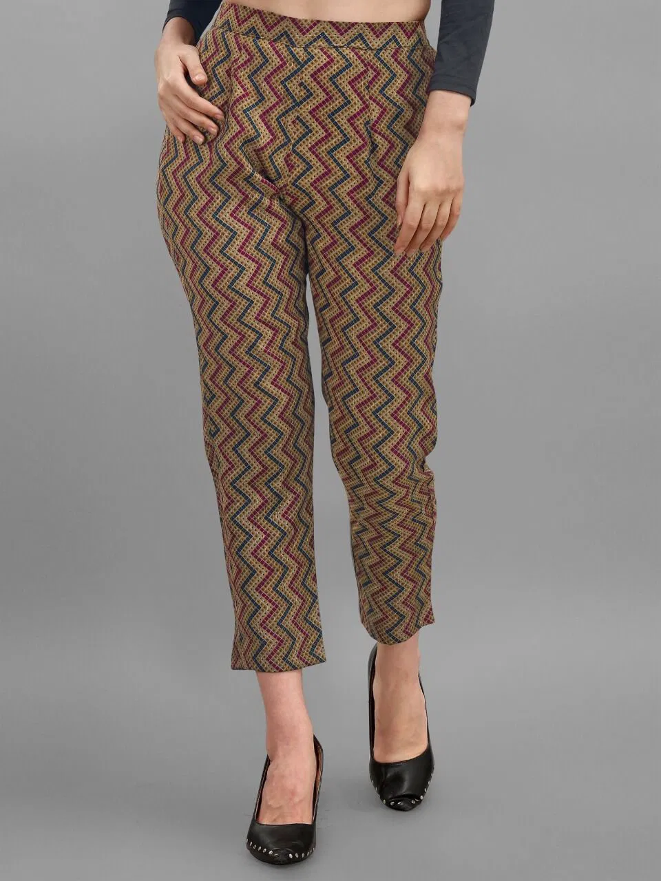 Pent 1 Latest fancy Designer Regular Wear Printed Cotton Western Collection
