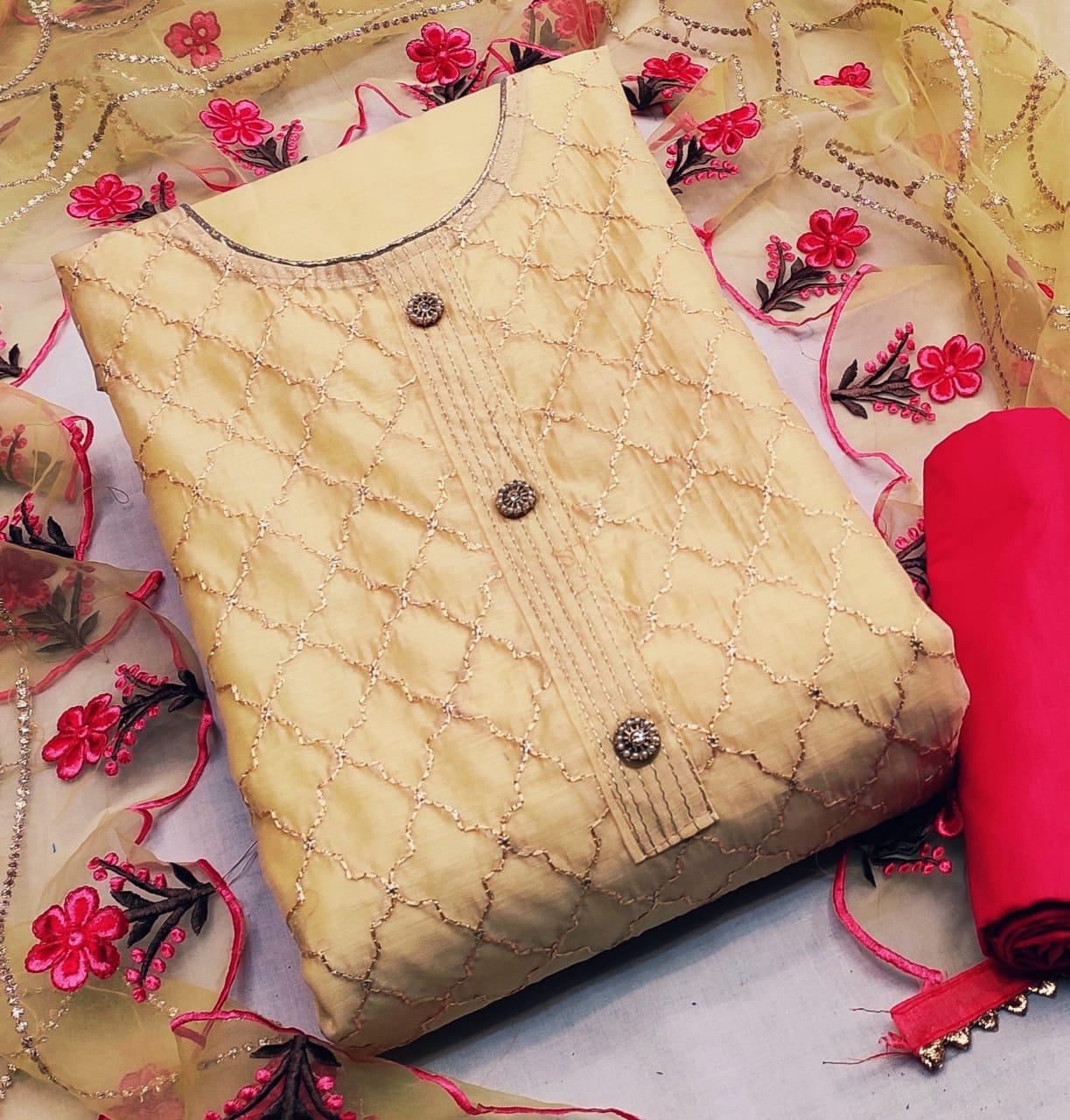 New Collection Of Heavy Designer Party Wear Dress Material   