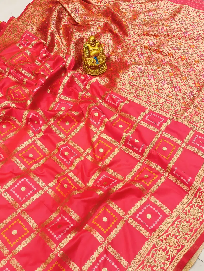 Non Catalog Pure Bandhani Silk Saree Catalog