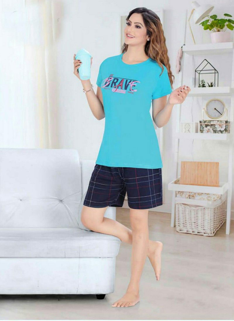 Ft Blackberry 158 Premium Exclusive Comfortable Hosiery With Super Fine Stitching Short Printed Hosiery Cotton Collection
