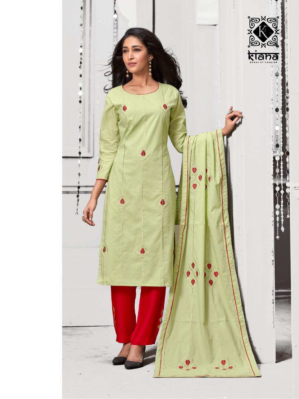 Kiana Crystal 2 Exclusive Casual Wear Readymade Rayon Salwar Suit Collection
