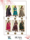Huma Vol 3 By Blue Hills Rayon Foil Printed Wholesale Anarkali Kurti Set In India
